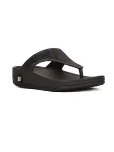 Bata Sandak Women's New KAFI E Black Slipper-6 Kids UK (5726145)