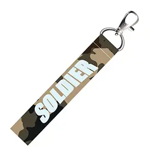 ISEE 360® Indian Soldier Lanyard Tag with Swivel Lobster for Gift Luggage Bags Backpack Laptop Bags L X H 5 X 0.8 INCH