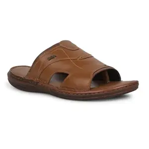 Lee Cooper Leather Regular Slipon Mens Sandals (BEIGE, SIZE_44)