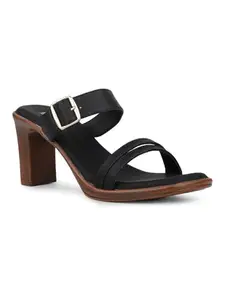 Inc.5 Womens Black Party Wear Solid Square Heels