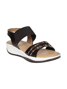 AJANTA Womens Black Sandal LB0806