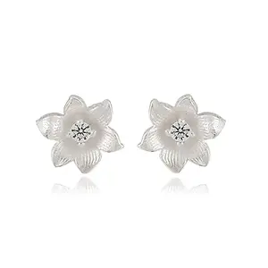 Nemichand Jewels Small Silver Stud Earrings for Women – Ideal for Daily Casual Wear, Suitable for Girls
