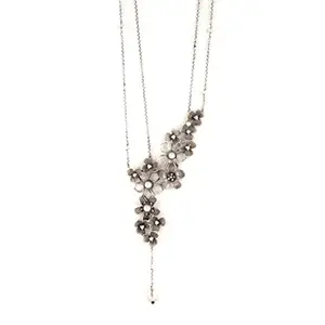 Shaya by CaratLane Emma G Necklace in 925 Oxidised Silver