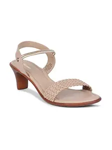 Bata Women's Block Heel Sandal - Beige (3 UK) (6618712)