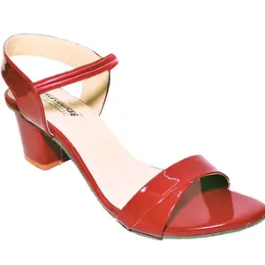 Racecourse Women Block Heel 13.607 Maroon