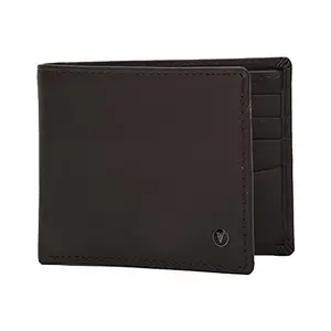 Van Heusen Leather Mens Formal Two Fold Wallet (Brown,Free Size)