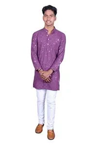Yuvina Fashion Men Stylish Begani Colour Kurta Multicolour