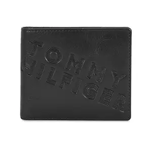 Tommy Hilfiger Oliver Mens Leather Global Coin Wallet Black