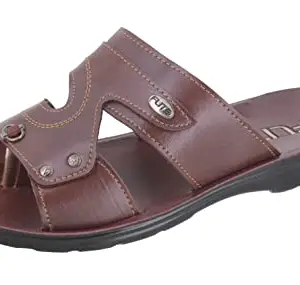Flite Men's Brown Slipper-6 Kids UK (PUGN21)