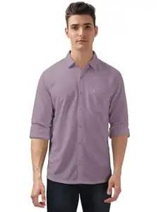 BULLMER Trendy Regular Fit Solid Full Sleeve Causal Shirt for Men.