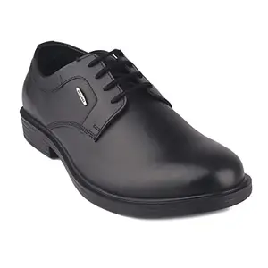 Red Chief Black Leather Formal Derby for Men