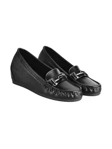 Shoetopia Womens JP Black Loafer - 6 UK (JP-Black)