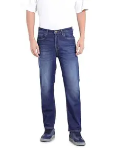 The Indian Garage Co Men Slim Straight Fit Solid Mid-Rise Stretchable Jeans