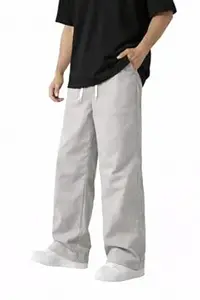 NETCLICK Men's Straight Fit Track Pant with Zipper Pocket | Gym Joggers | Activewear & Casual Sports Lower