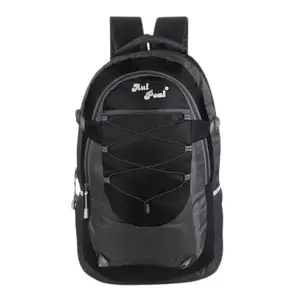 35 L Black Casual Waterproof Laptop Bag/backpack For Men Women Boys Girls/office School College Teens & Students (Black & Grey)