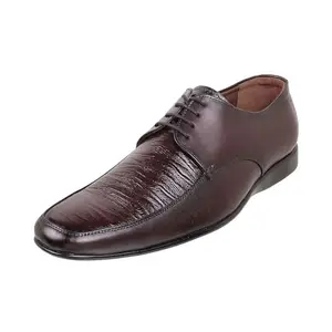 Metro Men Wine Leather Lace-up/Formal Shoes UK/10 EU/44 (19-170)