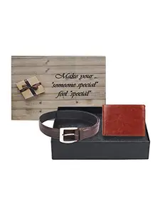 Swiss Design SDWC-123 Wallet & Belt Gift Set for Men