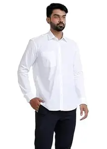 Men's Khadie Cotton Regular Fit Full Sleeves Solid Casual Shirt with Front Pocket