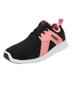 Puma Women's Zod Runner V3 WN's Black-Salmon Rose Running Shoe-3 Kids UK (38114302)