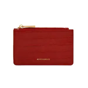 Accessorize London Women's Croc Cardholder Wallet Purse