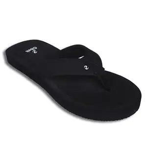 Comfortable Extra Soft everyday Women Flip Flops Slipper (Black, UK Footwear Size System, Adult, Women, Numeric, Medium, 7)