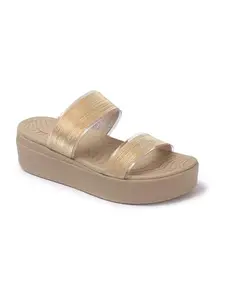 ELLE Women Sandal,Gold,UK-4