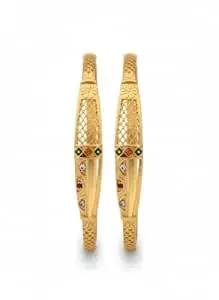 thakar gems Stylish Designer Bangles for Women Latest Fashion Traditional Ethnic Wear Bracelet Set for Girls