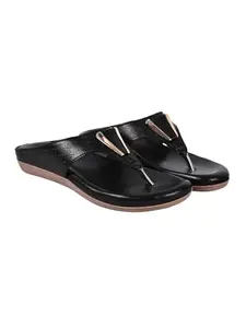 Shoetopia girls Flat-1188 Black Flat Sandal - 4 UK (Girls-Flat-1188-Black)