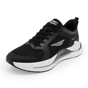 Red Tape Athleisure Shoes for Men | Cultured Round-Toe Shape & Cushioning Technology Black