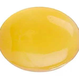 Kirti Sales 11.25 Carat Yellow Sulemani Deluxe Quality Natural Agate Sulemani Hakik Gemstone AAA Quality for Ring Men Women