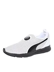 Puma Womens Disc Sleeve Ignite Knit WN's White-Black-Black Running Shoe - 4 UK (36128303)