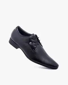 Pierre Cardin EL0805 Leather Formal Shoes for Men_Black_41