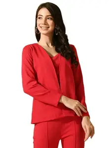 Myshka Women Pink Solid Solid Jacket (Size-XL)