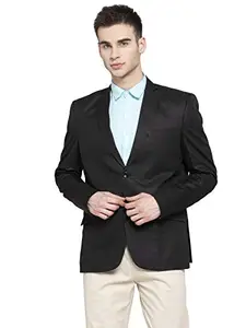WINTAGE Men's Poly Blend Formal and Evening Blazer Coat Jacket: XS, Black