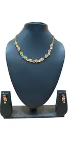 Necklace Set for Women | Pearl and Gold Plated Temple Jewellery Set | Traditional