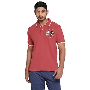 Royal Enfield Men's Regular Fit T-Shirt (RLATSO000458_Red M)