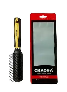 CHAOBA Professional Professional Elite Range Vented Hair Brush For Quick Blow Drying + Detangling | With Pin for easy sectioning of hair |Flexible Nylon Bristles |Suitable for convenient styling - (CHB_44)