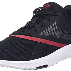 Reebok Men's Cornwall Black-ASH Grey-Vector RED Running Shoe-6 Kids UK (HMO92)