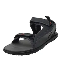 Puma unisex-adult Cruise Comfort Dark Shadow-Puma Black-Pureed Pumpkin Sandal - 8 UK (37484702)