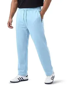 Fflirtygo Mens Straight Fit Track Pants with Zip Pockets | Cotton Joggers Gym | Lower for Men | Sweatpants Sizes Upto 6XL