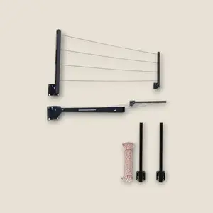 Shivansh Collection Heavy Duty Wall Mounted Cloth Drying Stand Foldable Drying Rack for Balcony and Home Versatile Cloth Hanger and Dryer Stand (Multicolor)