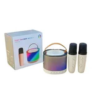 The Toys India Toys India K-52 Dual Microphone Speaker – Clear Audio & Deep Bass for Parties, Karaoke, & More