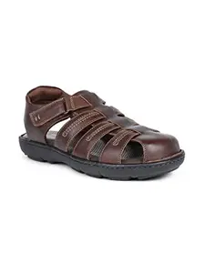 Hush Puppies mens New Track Fisherman Brown Sandal - 8 UK (8644970080)