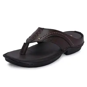 Centrino Sandal for Men | Stylish & Versatile Flip-Flop Sandals | Designed for Superior Comfort & Premium Quality | Lightweight & Durable for Everyday Wear 6609-2_Brown_11