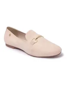 ELLE Women Loafer,Beige,UK-8