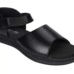 HEALTH FIT Healthfit Sandals Diabetic and Orthopedic MCP Footwear for Women (37, BLACK)