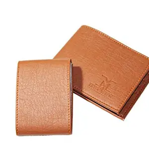 Megrek Men Tan Leather Wallet
