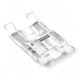 ZENITH Satin Stitch Pressure Foot Snap on Type for Automatic Electric Low Shank Sewing Machines Suitable for Usha Janome Brother Singer etc Steel Finish (Satin Stitch Foot)