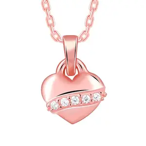 GIVA 925 Silver Rose Gold Locket Love Pendant| Necklace to Gift Women & Girls | With Certificate of Authenticity and 925 Stamp | 6 Months Warranty