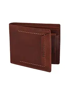 Red Chief Brown Color Leather Men's Wallet for Regular Use